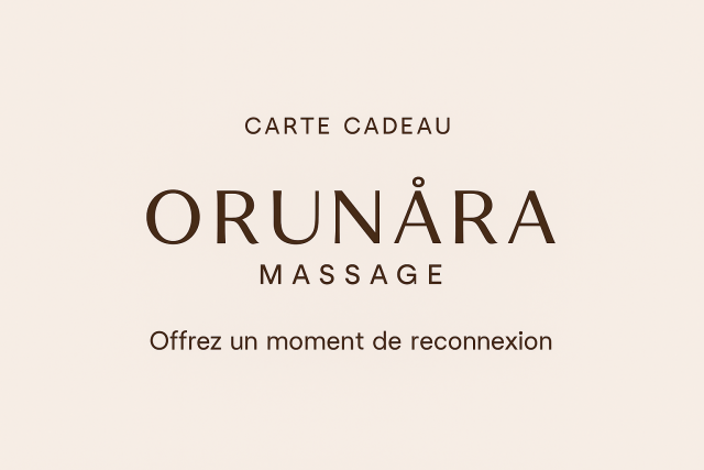 Carte cadeau Orunra massage Trlaz